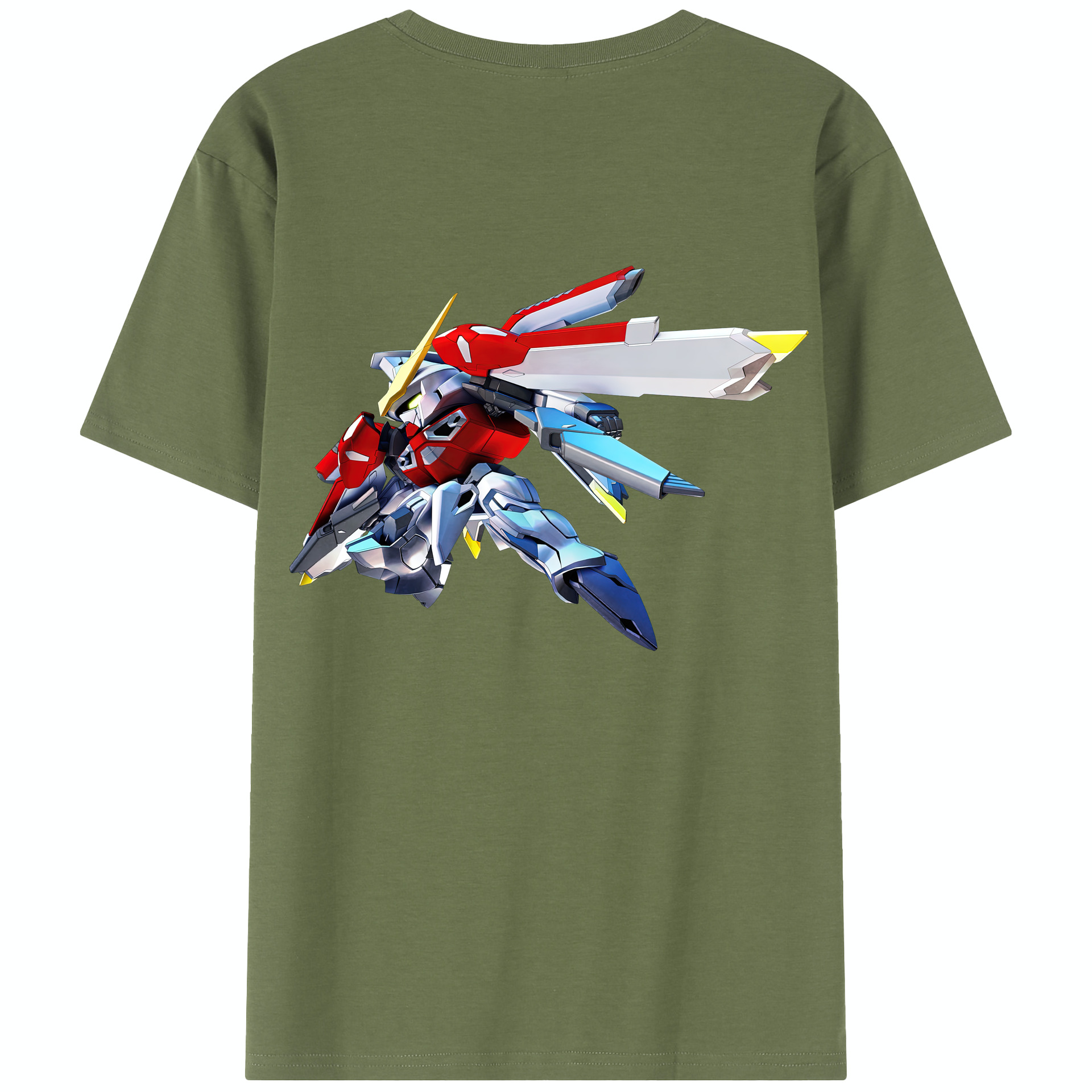 （画像用） 機動戦士ガンダム Mobile Suit Gundam 綿100％半袖Tシャツ（背面プリント）